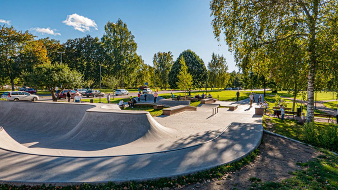 Skatepark-Skiss